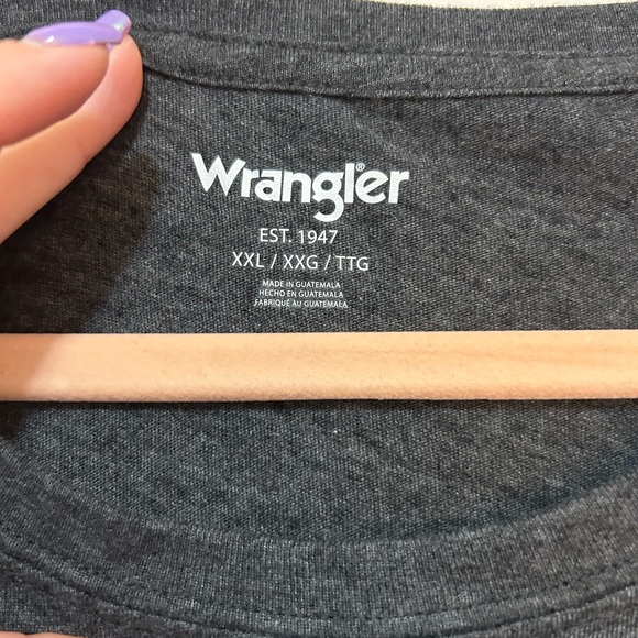 NWOT Wrangler Size XXL Cropped Graphic Logo Tee T-shirt - Picture 2 of 5